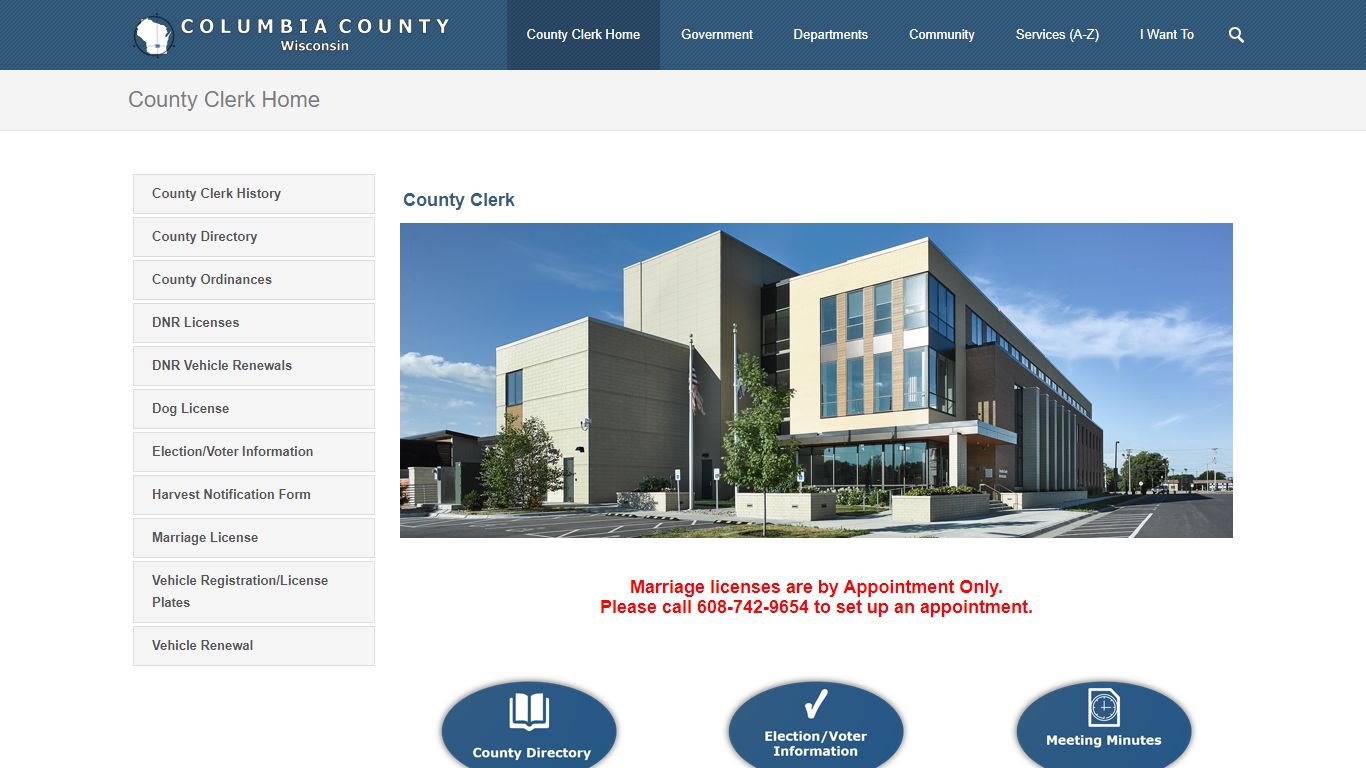 County Clerk Home - Columbia County, Wisconsin